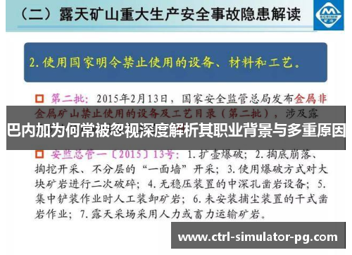 巴内加为何常被忽视深度解析其职业背景与多重原因
